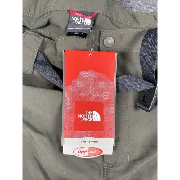The North Face Belted‎ Cargo Shorts Size 3XL Army Green  44x10 Hiking Breathable - Picture 4 of 13